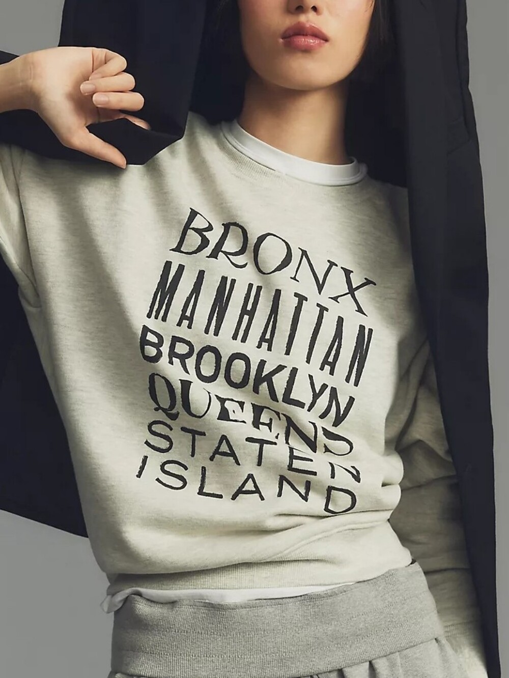 Maeve By Anthropology Phthalo Ruth Cities Sweatshirt